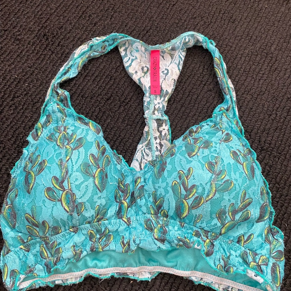 Crazy train cactus bralette